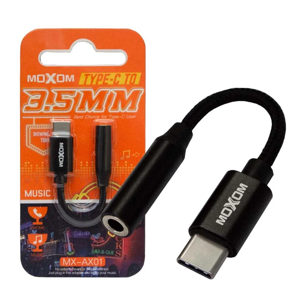 Adaptador USB-C a 3,5 mm MOXOM MX-AX01