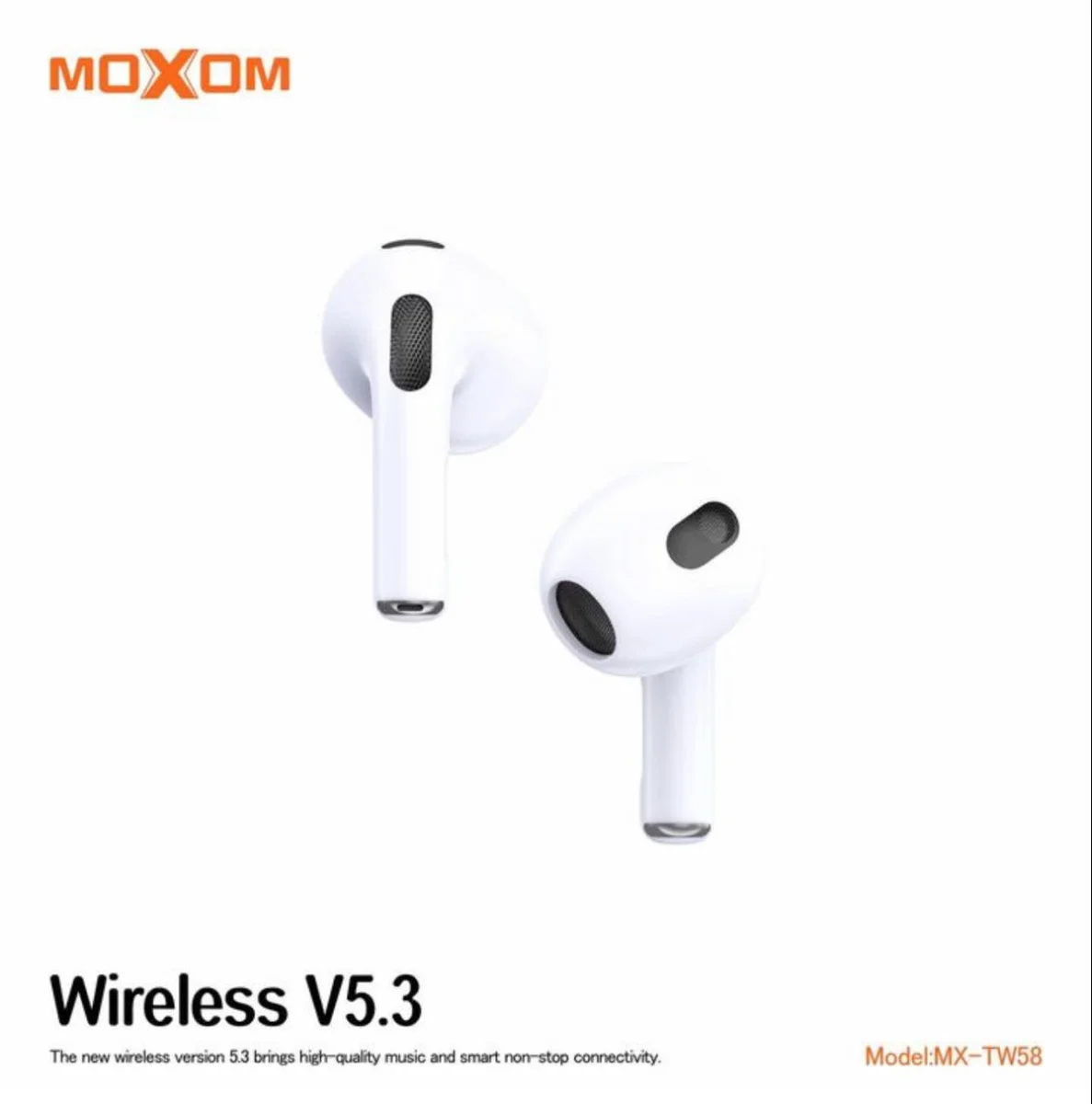Audífonos MOXOM MX-TW58 Bluetooth 5.3 inalámbricos