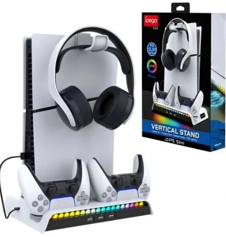 Base iPega PG-P5S006 para PS5 Slim con carga y RGB
