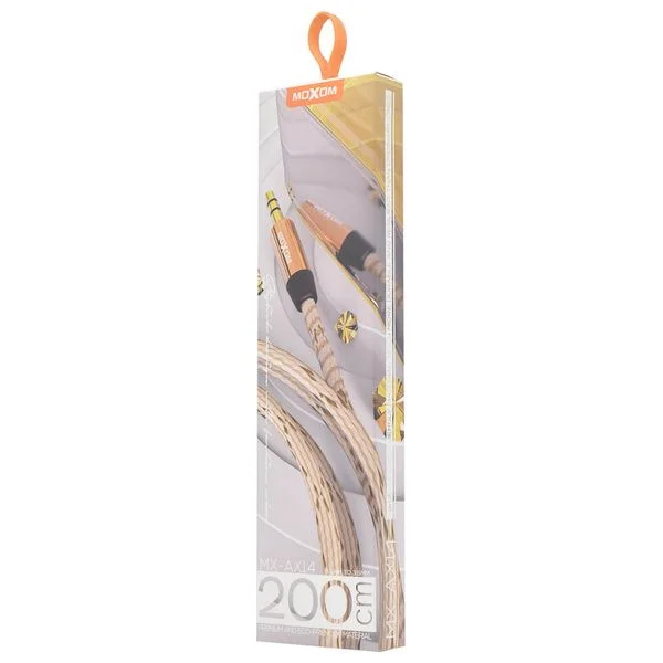Cable auxiliar MOXOM MX-AX14 de 3,5 mm y 2 metros