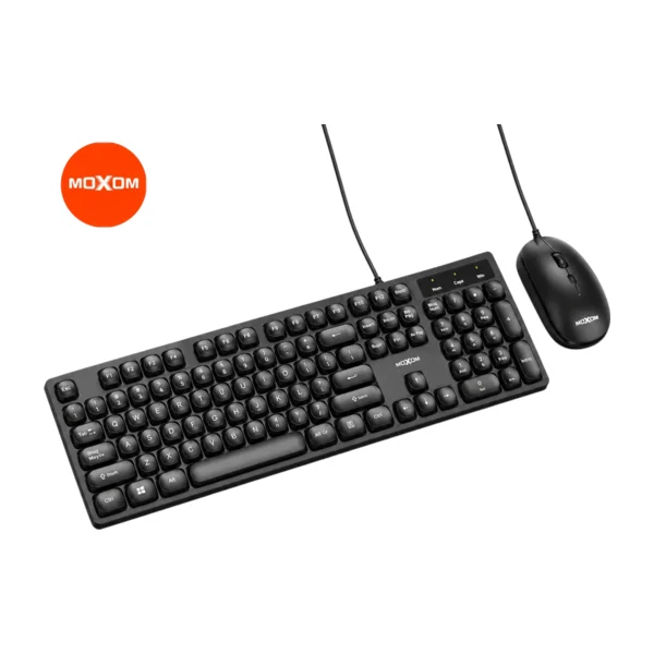 Combo de teclado y mouse MOXOM MX-KB12 USB