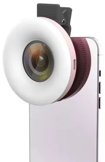Luz LED macro LQ-191 con lente para celular