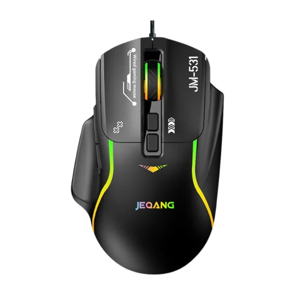 Mouse gamer JEQANG JM-531 con iluminación RGB