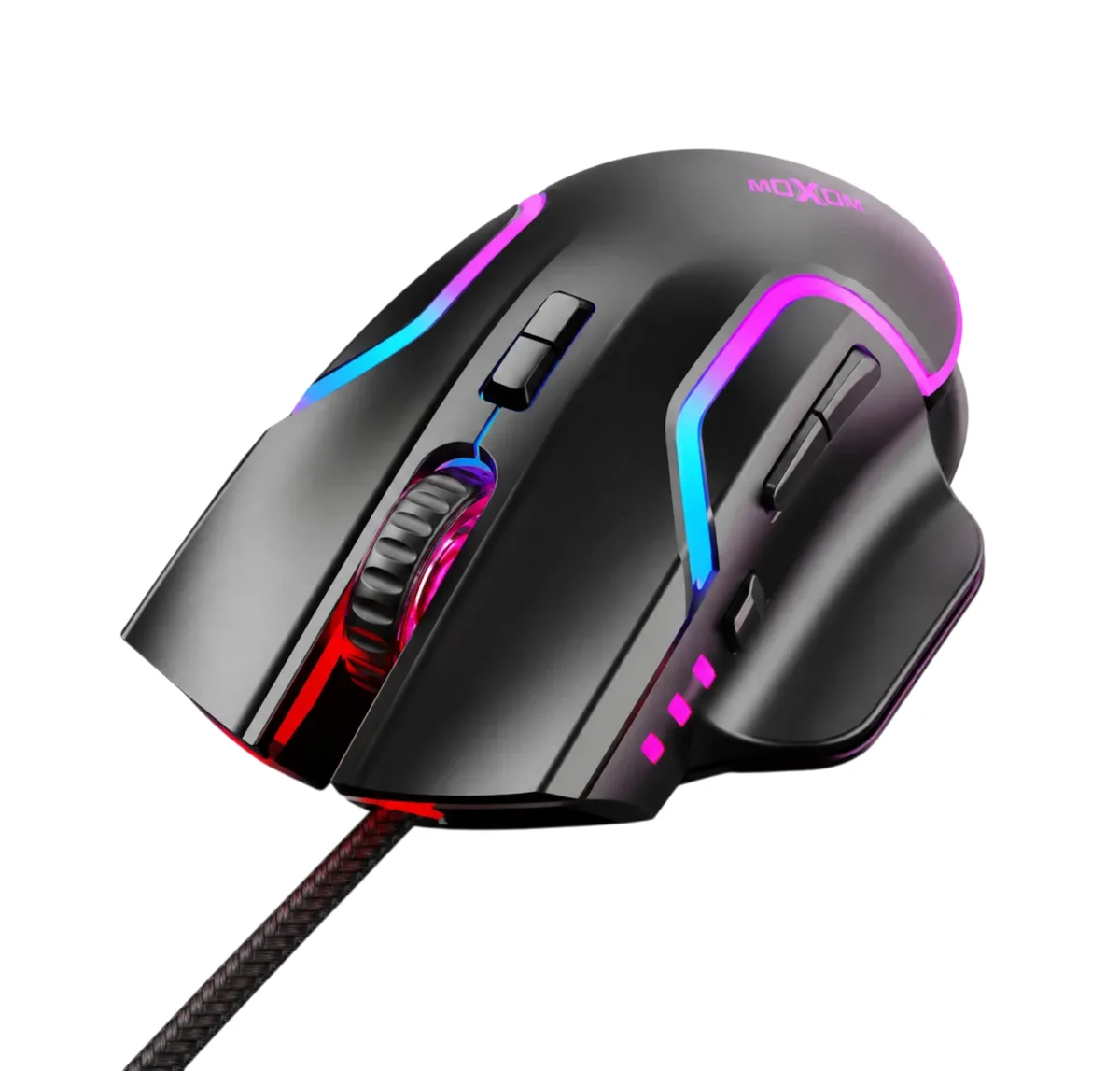 Mouse gamer MOXOM MX-MS12 RGB de 7200 DPI