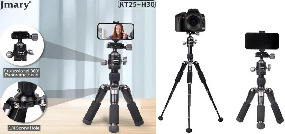 Trípode Jmary KT25-H30 para cámara y celular