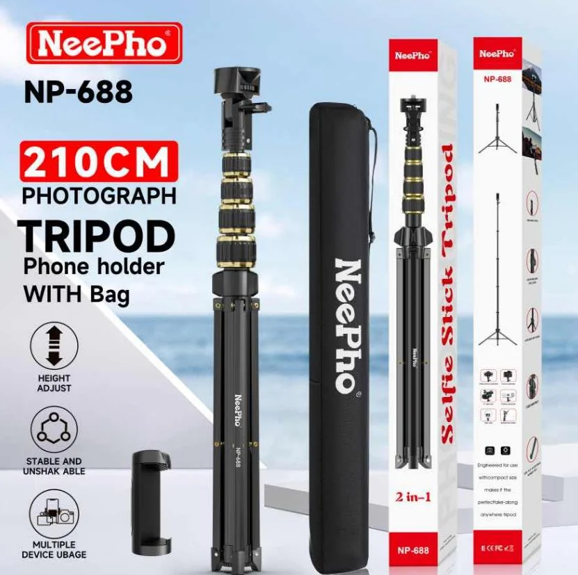 Trípode NeePho NP-688 de 210 cm 3 en 1