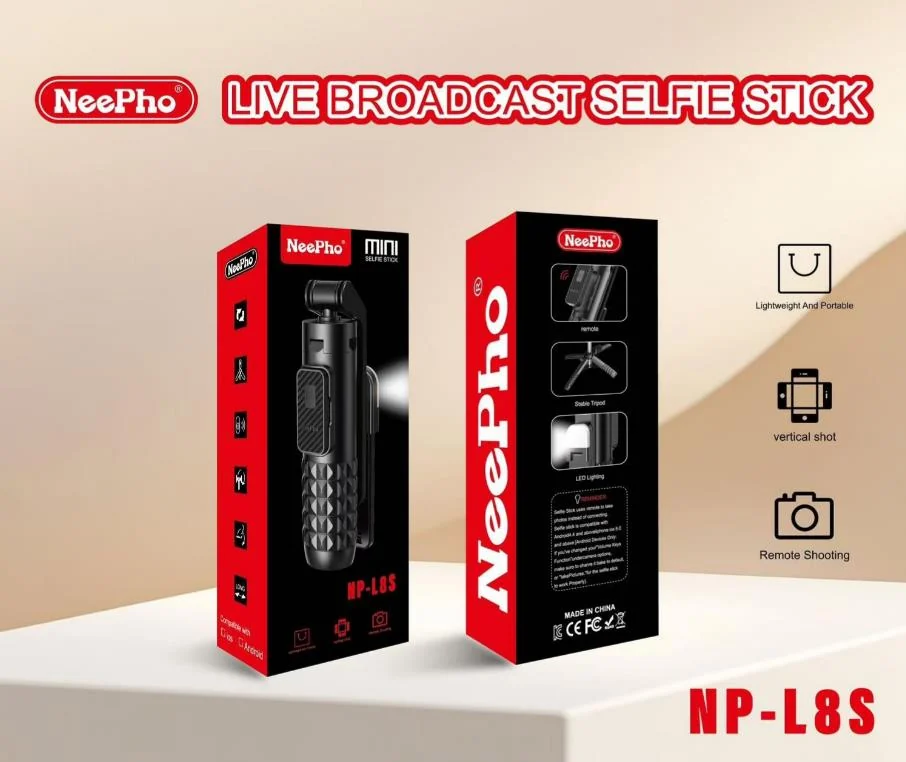 Trípode selfie de mano NeePho NP-L8S con control